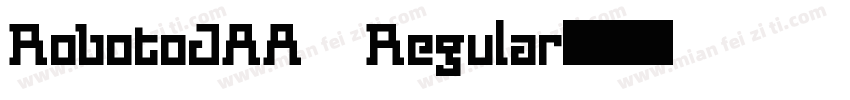 RobotoJAA Regular字体转换